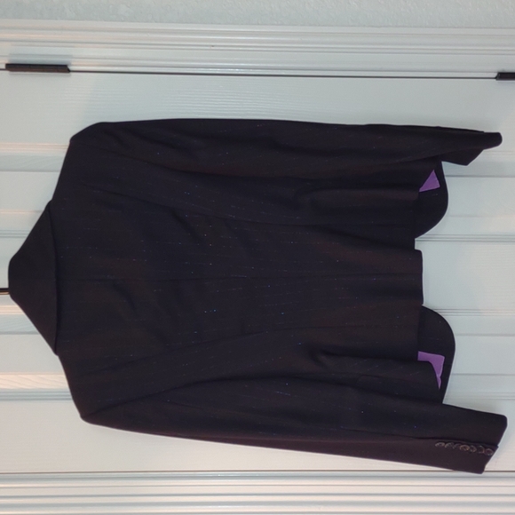 WOW! Vintage Richard Tyler Couture!! Black blazer w/ rainbow stripes size small! - Picture 6 of 7